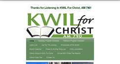 Desktop Screenshot of kwilforchrist.com